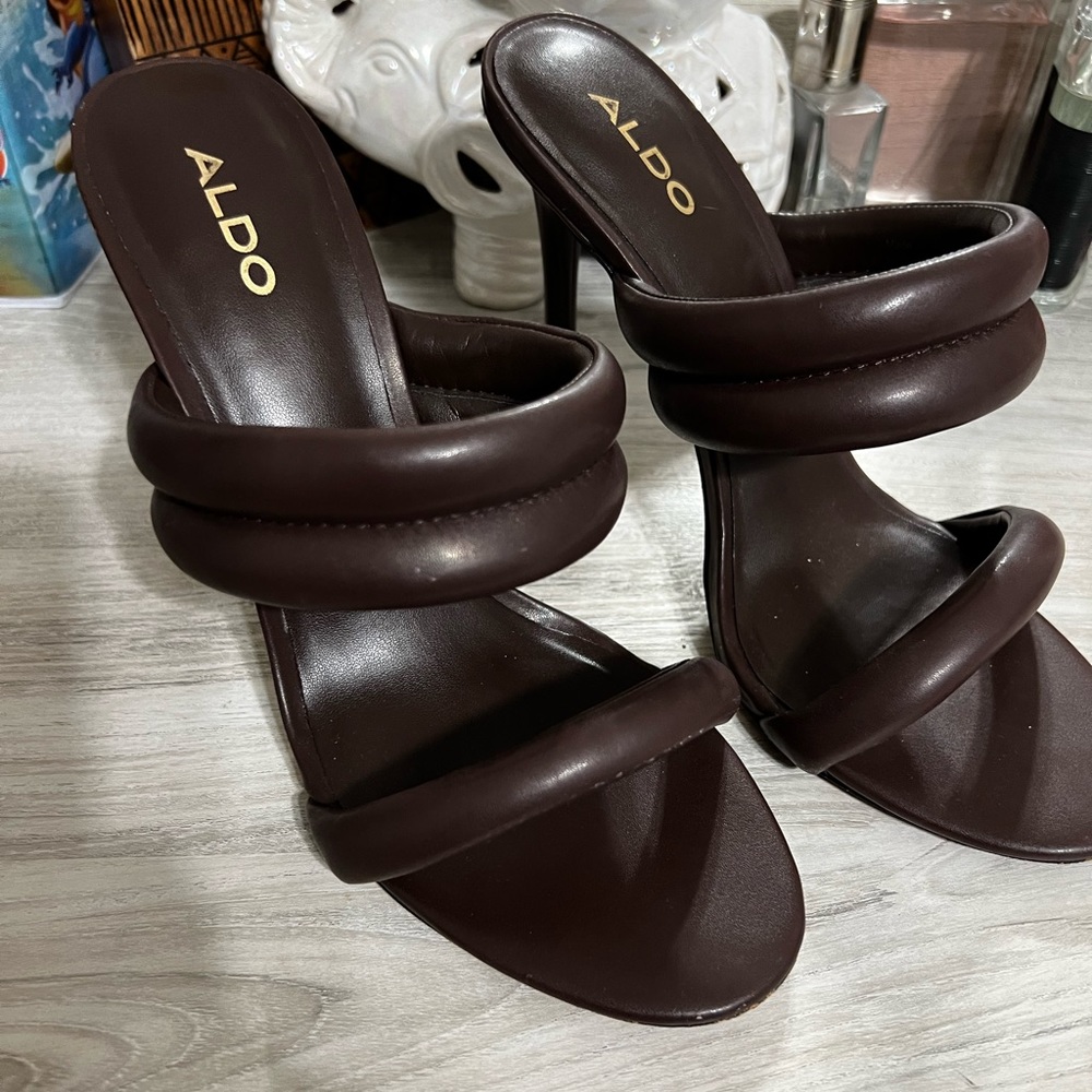 Brown aldo heels